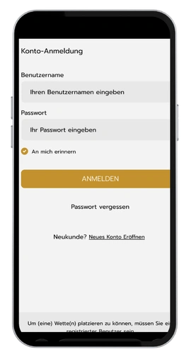 Betrophy einloggen